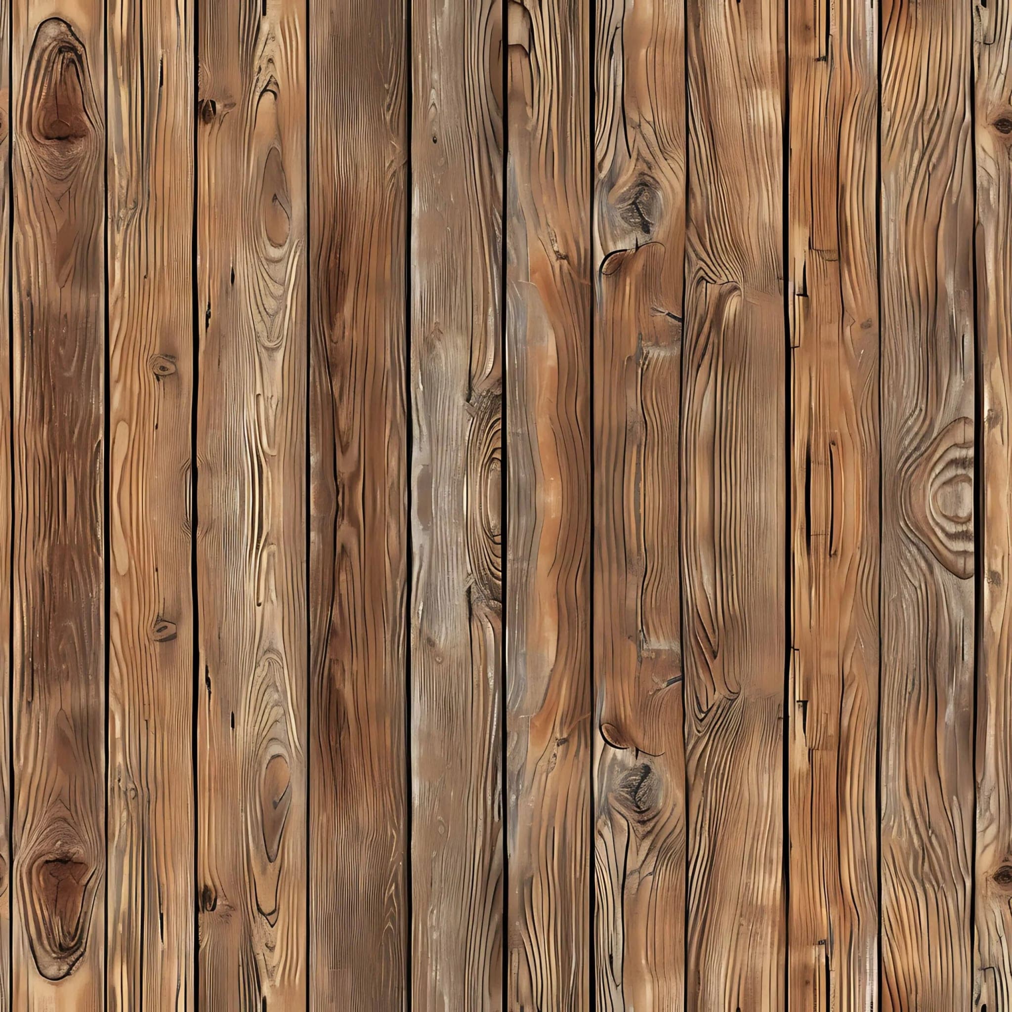 Rustiek Houtlook Behang met Warme Planken
