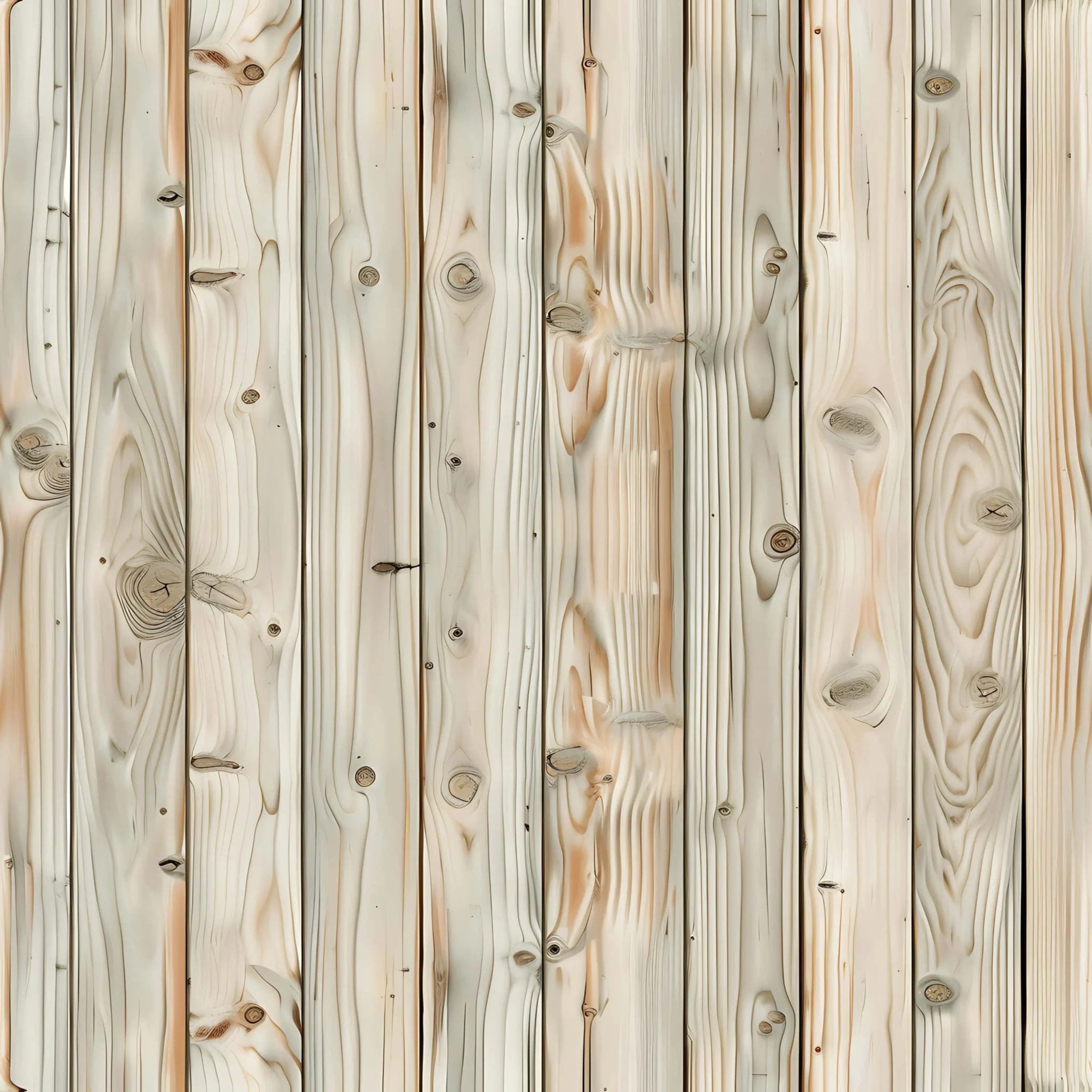Houtlook Behang met Zandkleurige Planken en Natuurlijke Noesten