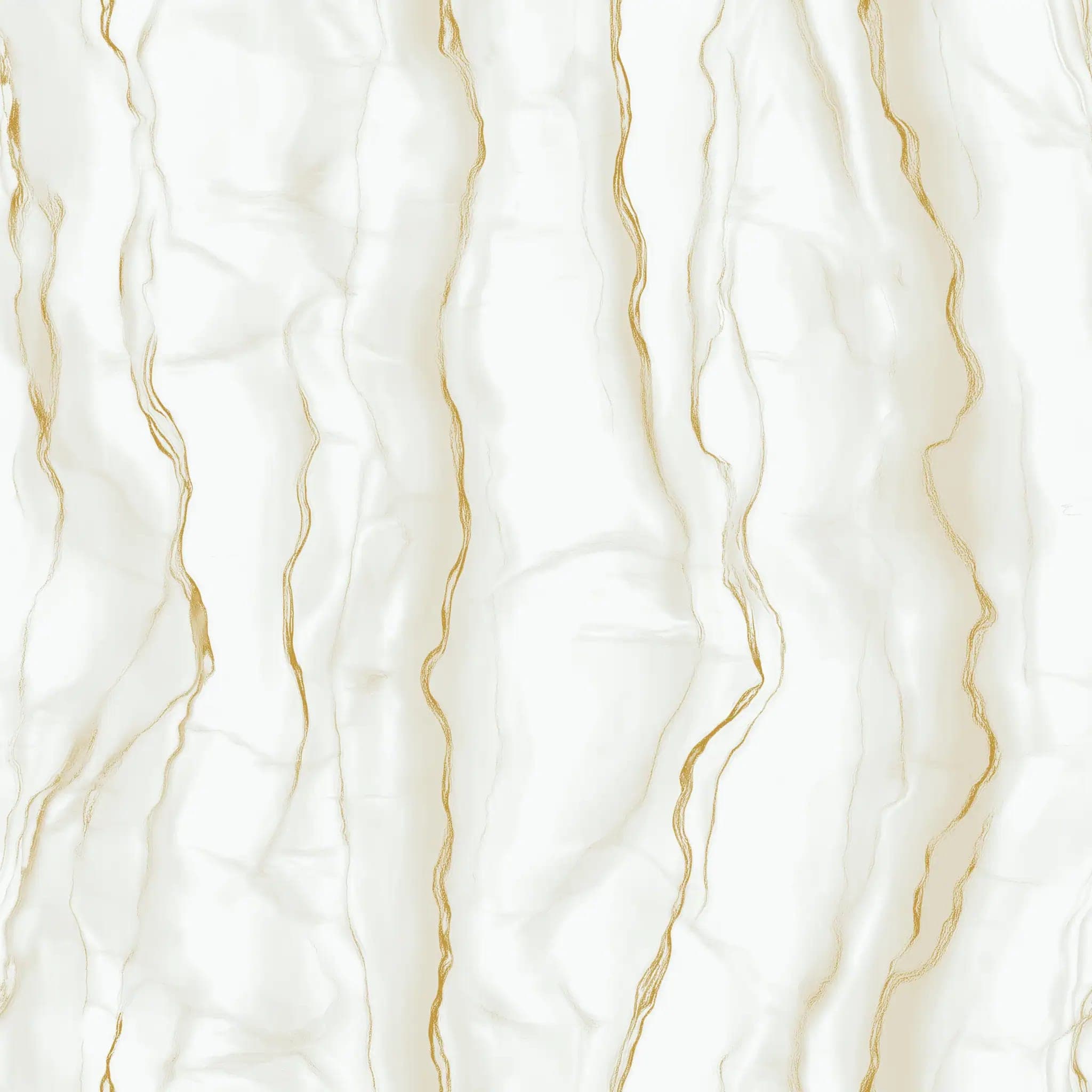 Luxe Marmerlook Behang in Crème met Gouden Aders